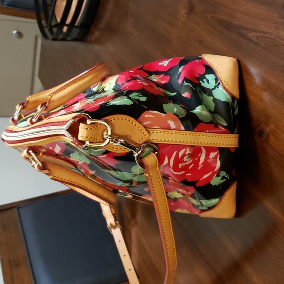Dooney & Bourke Patent Leather Floral Bag - Picture 2 of 7